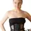 Thumbnail: Mesh Net Black underbust corset front