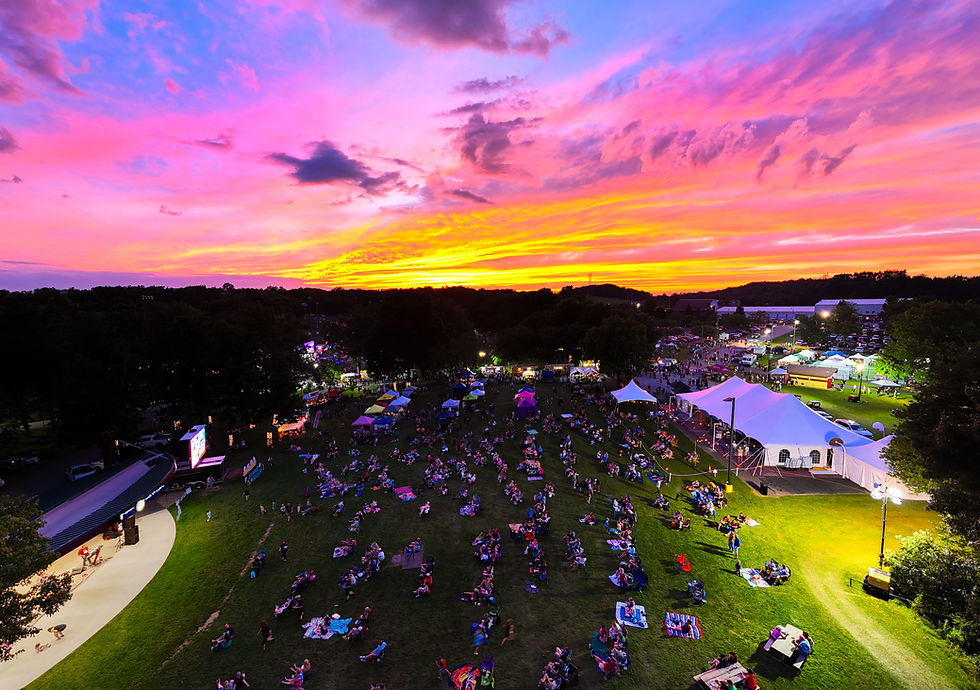 Sunset over Cranberry Community Park during Cranberry Summer Nights 2026