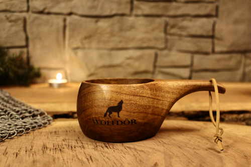 Nordic Kuksa - Handcrafted Norse Tea Cup | Wolfdôr