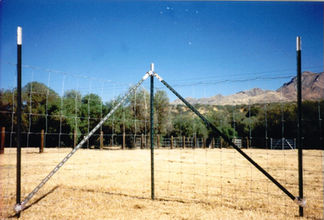Wedge-Loc Corner Bracing System, Bracing for T-Posts