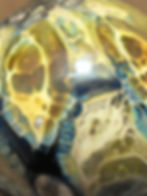 Thumbnail: Lightning blown glass hollow sphere