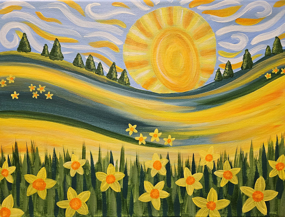"Sunshine and Daffodils" Paint Night
