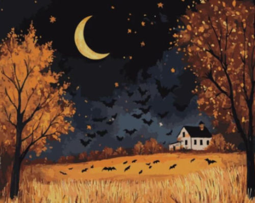 "Batty About Autumn" Paint Night