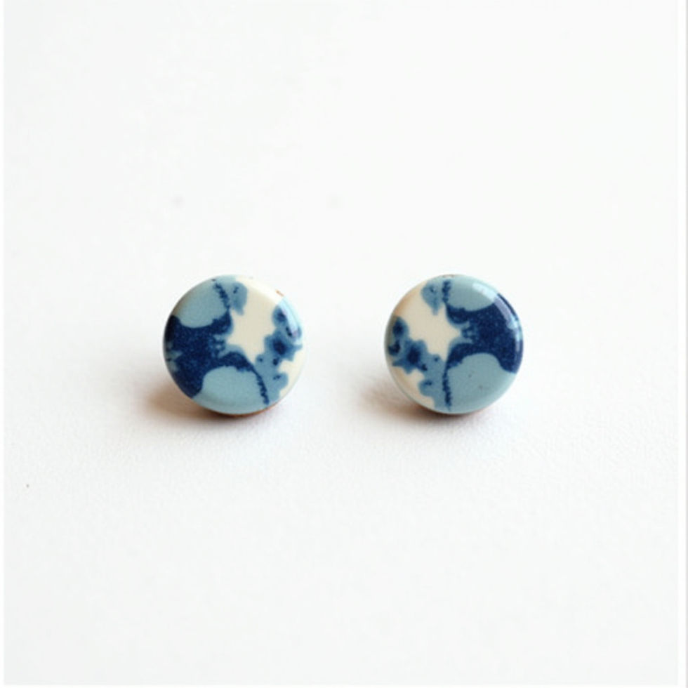 Ceramic Stud Earrings