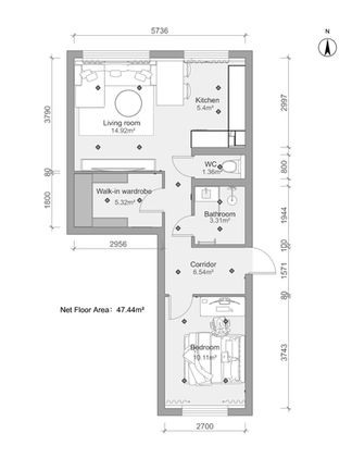 Detailed floor plan design