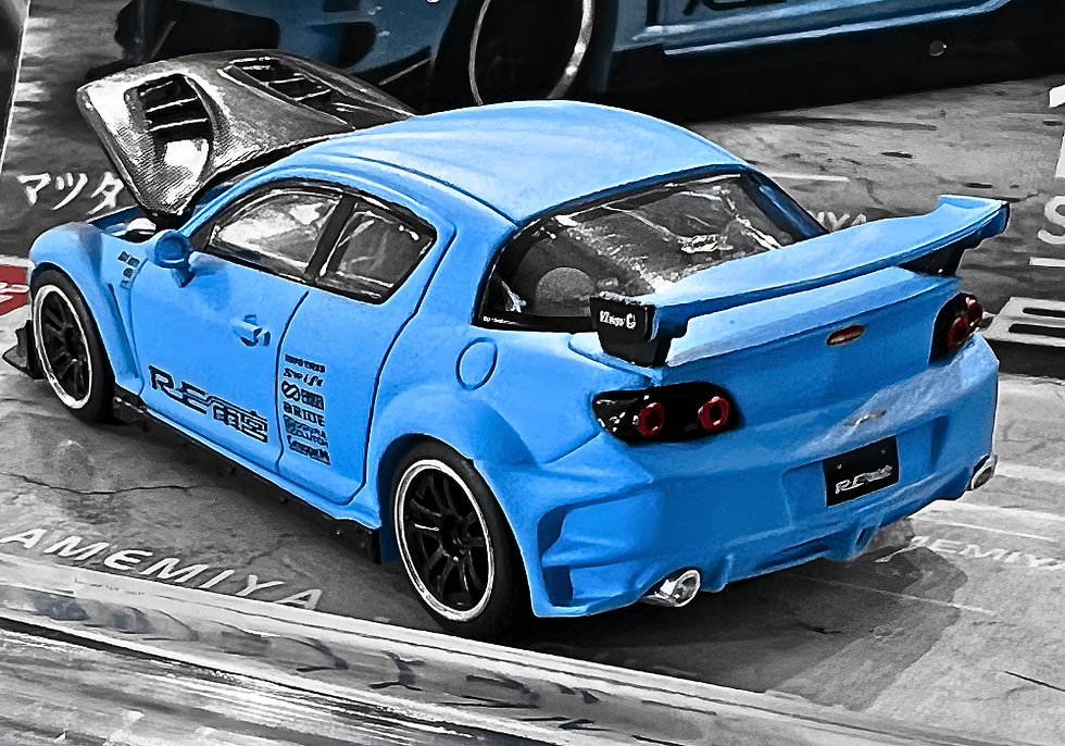 RE雨宮仕様の「マツダ RX-8」のミニカーがPOP RACEから初登場!