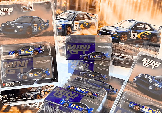1/64スケールの「スバル インプレッサ WRC」がMINI GTからミニカーで登場！