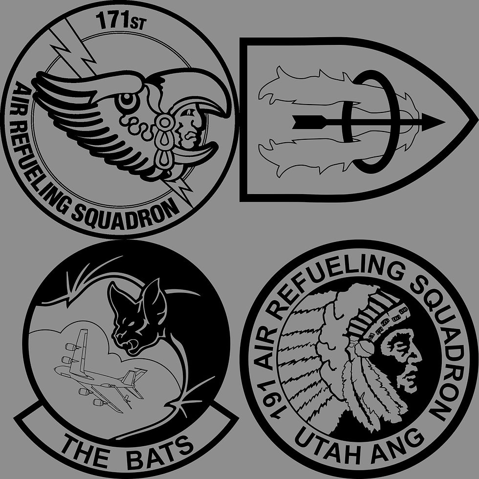 Thumbnail: KC-135 American Flag Shirt - US ANG Units (7 Color Options)
