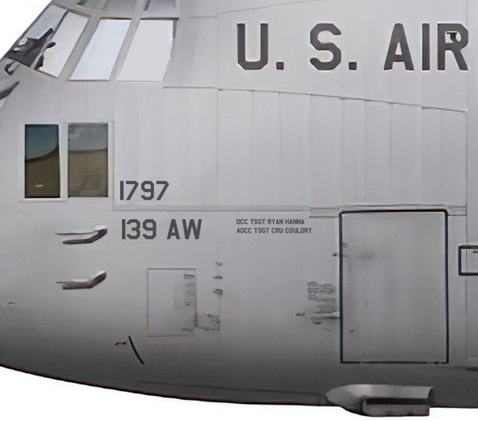 Thumbnail: 139th Airlift Wing C-130 Print (Customizable by Unit)