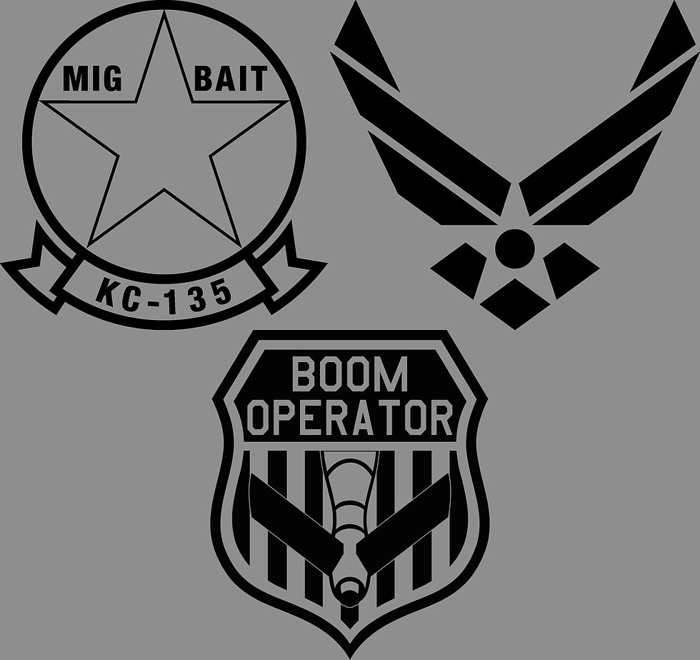 Thumbnail: KC-135 American Flag Shirt - USAF Active Duty Units (7 Color Options)