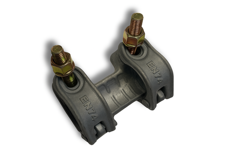 alt="Raccord de jonction forgé 49x49mm 1.42kg manchon de raccordement haute résistance pour échafaudage