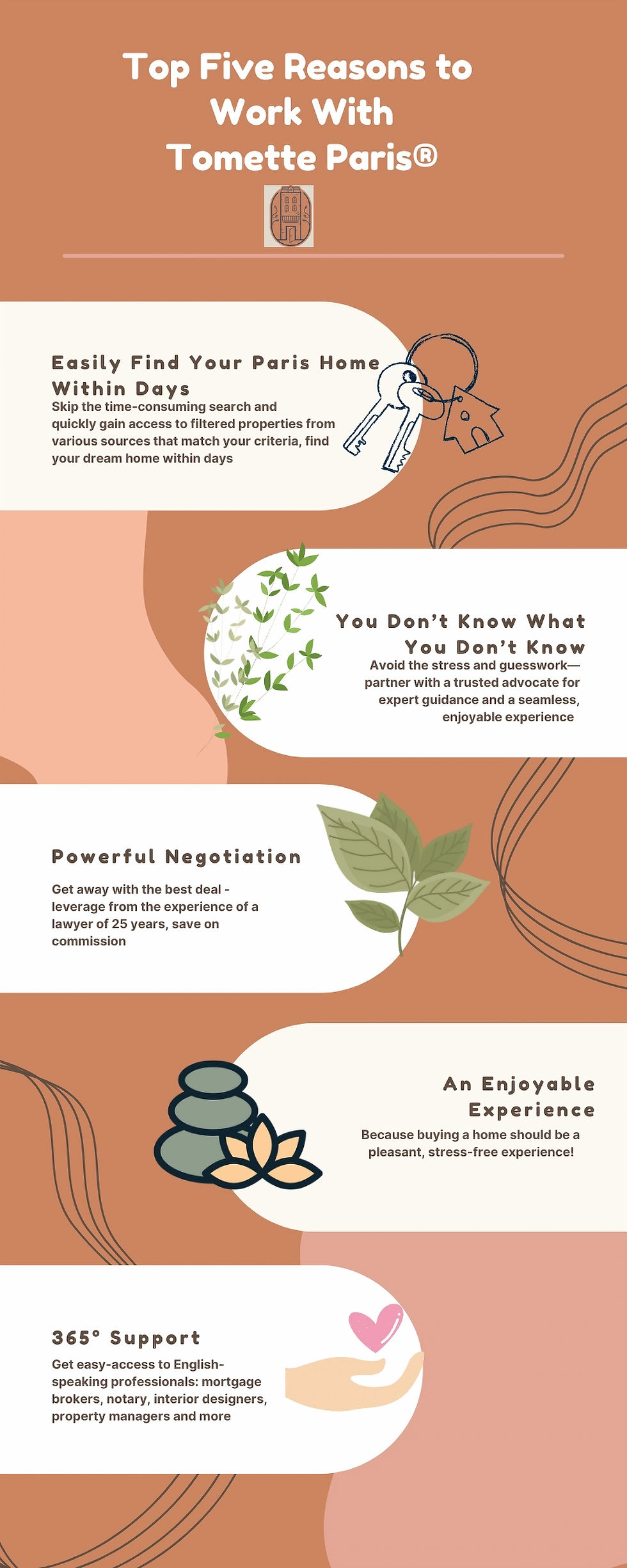 Top 5 reasons to work with Tomette Paris, Paris buyer’s agent helping international clients purchase property in France