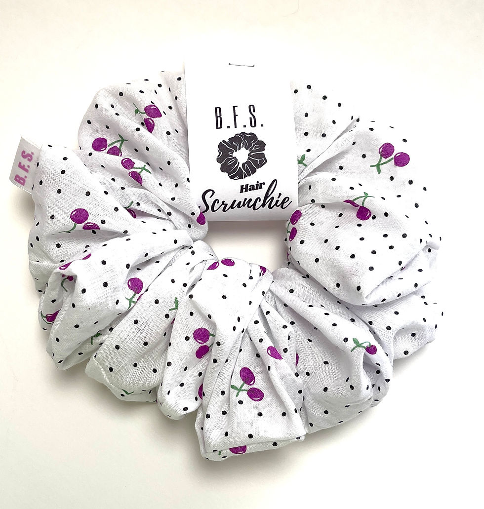 Cherry Tart Scrunchie $25.00