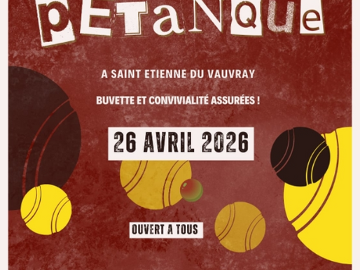 CONCOURS DE PÉTANQUE LE 26 AVRIL 2026