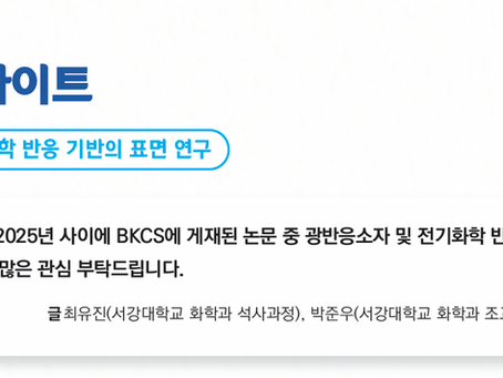 광반응소자 및 전기화학 반응 기반의 표면 연구(2025년 7월호)