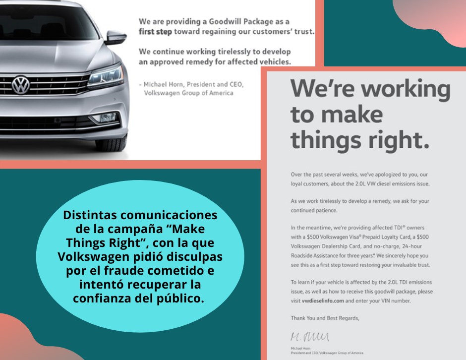 Campaña de Volkswagen para recuperar la confianza de los consumidores