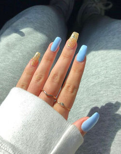 baby blue shellac + bio gel