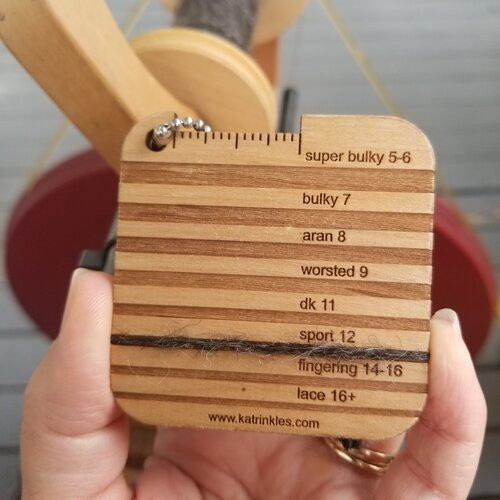 Wraps per Inch tool Brindabella Yarn Cra