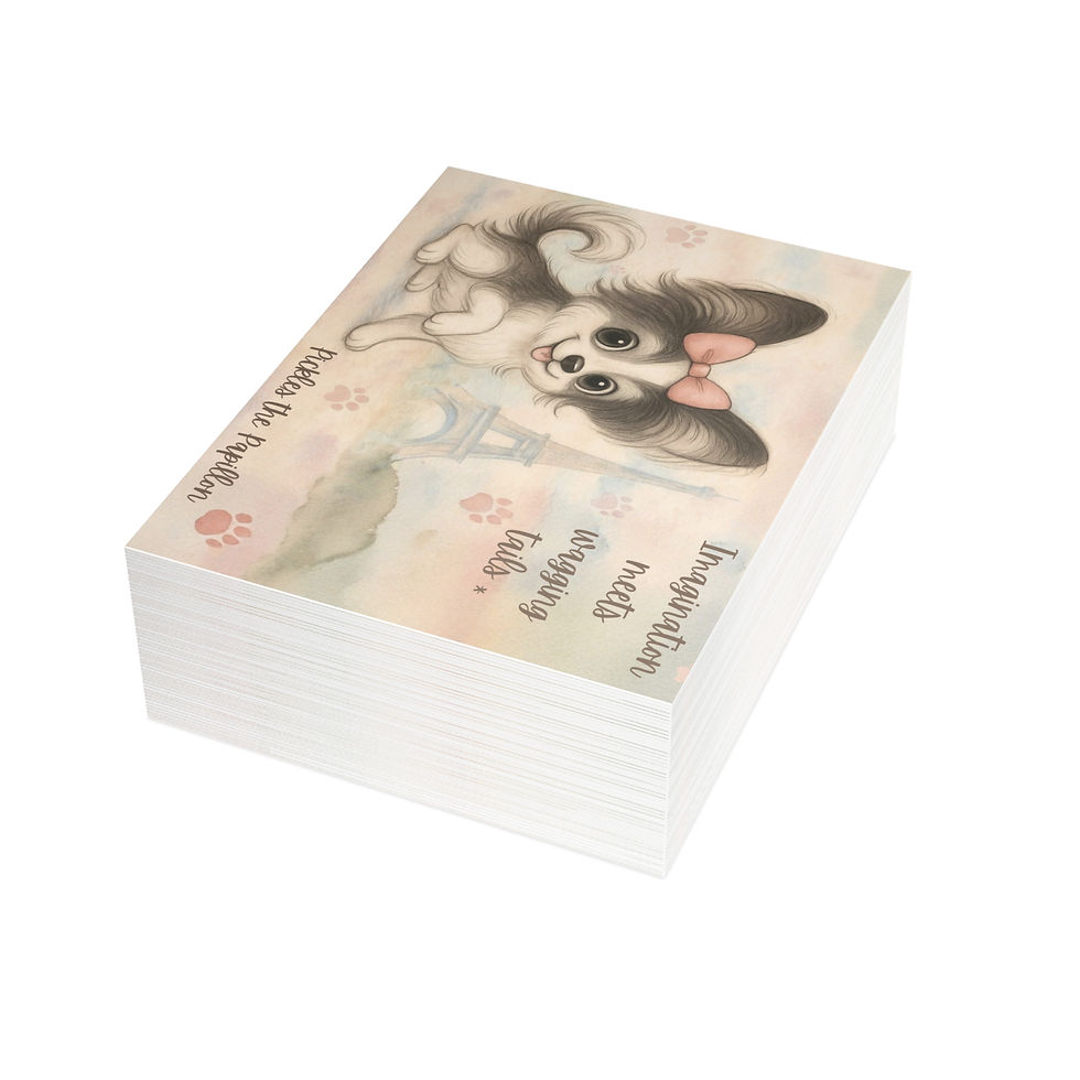 Thumbnail: Pickles the Papillon Postcard