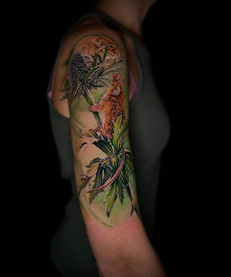 Realism Portrait Tattoo — Animal portrait — by Mertim Gokalp