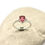 Thumbnail: Sterling Silver Rubellite Pear Shaped Solitaire Ring