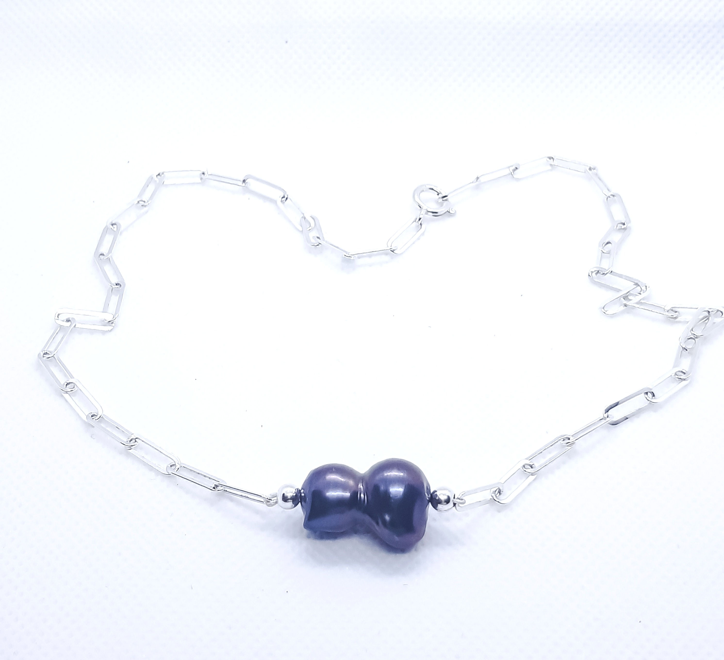 Freshwater Cultured Peacock Baroque Pearl Necklace