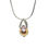 Thumbnail: Sterling Silver Freshwater Cultured Pearl Metallic Pink Nucleated Necklace