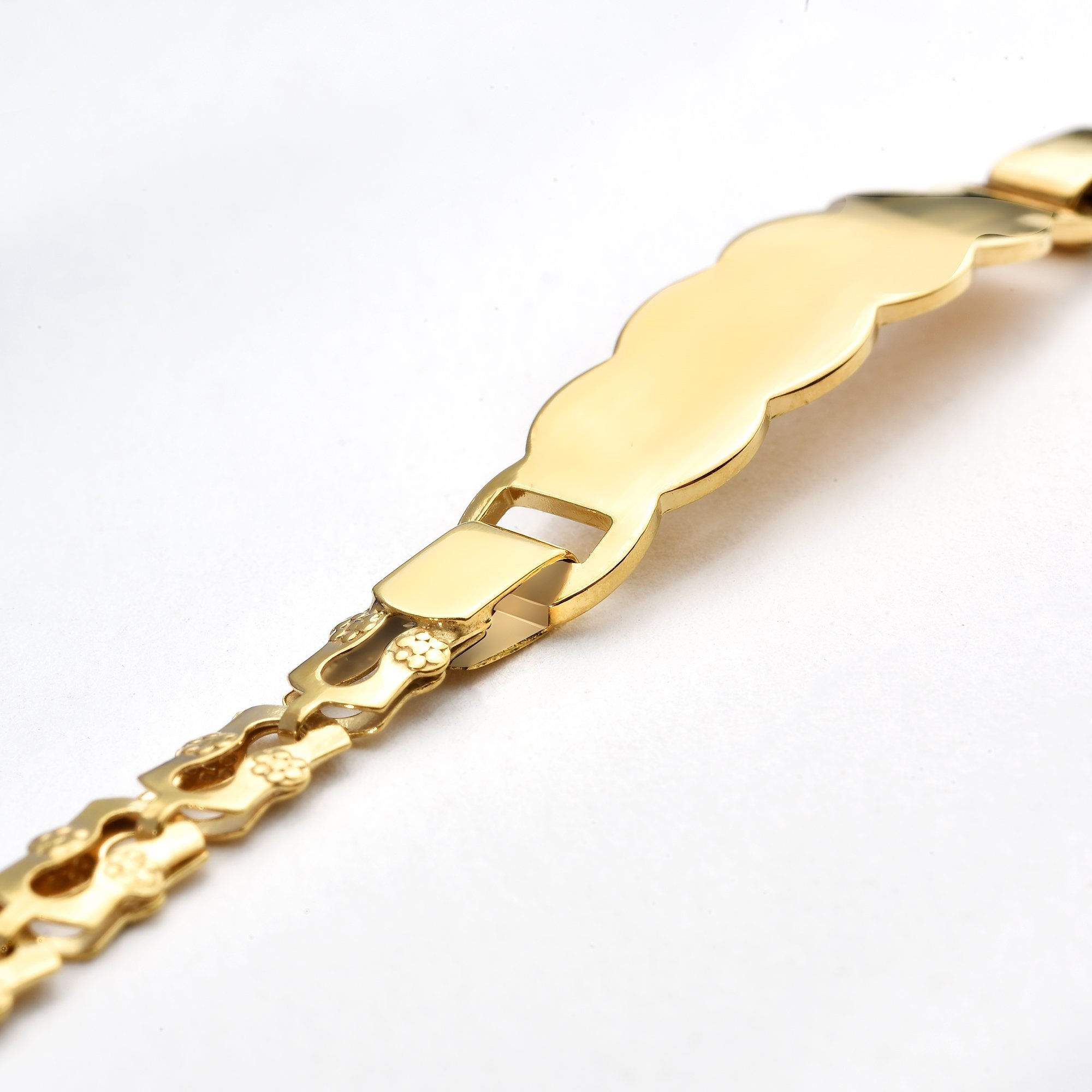 14 Ayar Altın Kaplama Kişiye Özel Bebek & Çocuk Gümüş Künye - BPC00106