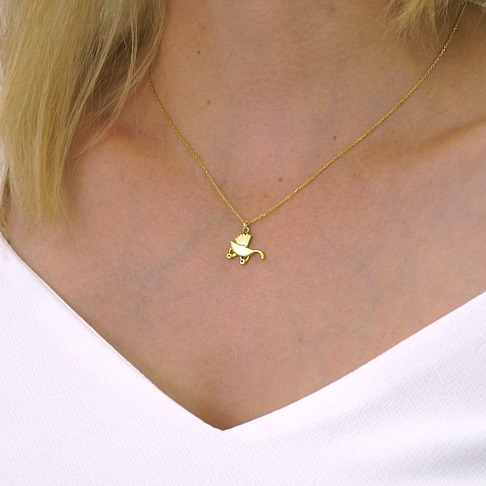 Thumbnail: 925 Sterling Silver Baby Car Themed Necklace