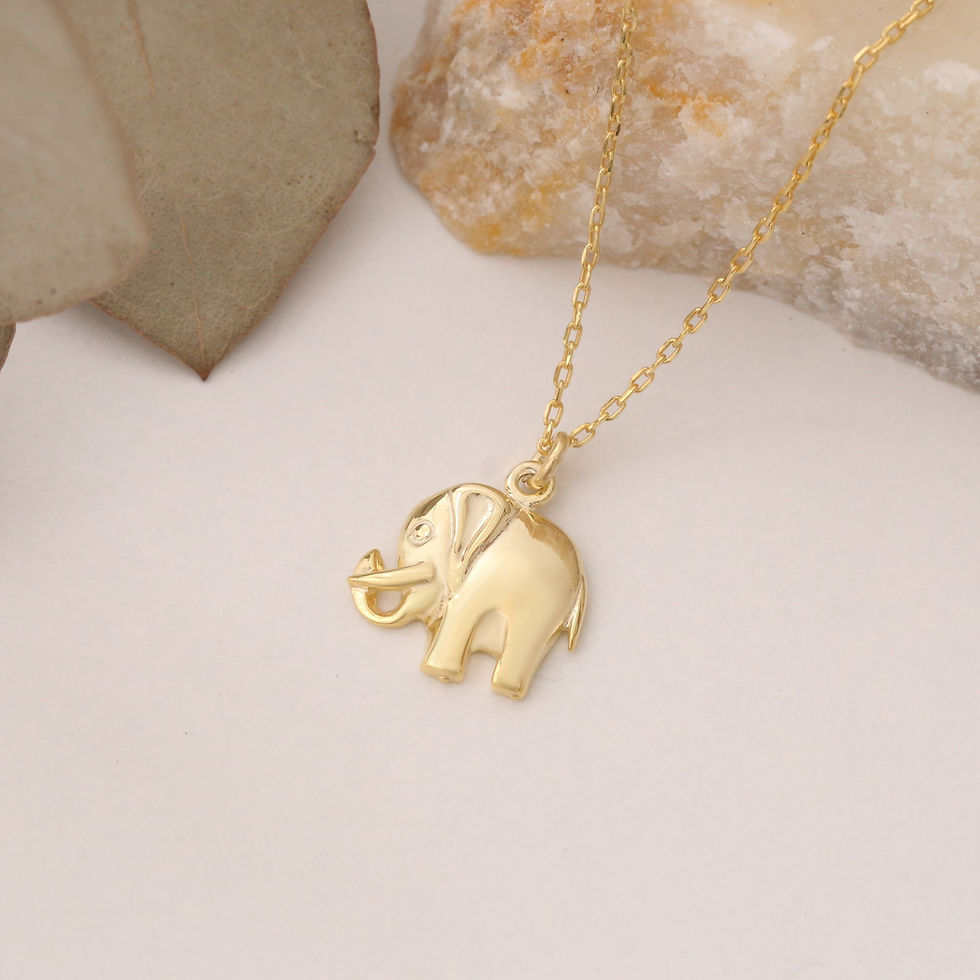 Thumbnail: 925 Sterling Silver Elephant Gift Necklace - CNS0034