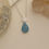Thumbnail: 925 Sterling Silver Turquoise & White Stone Drop Necklace - CNS00166