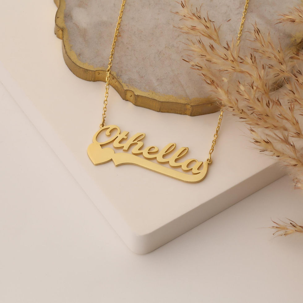 Thumbnail: 925 Sterling Silver Heart Personalized Name Necklace