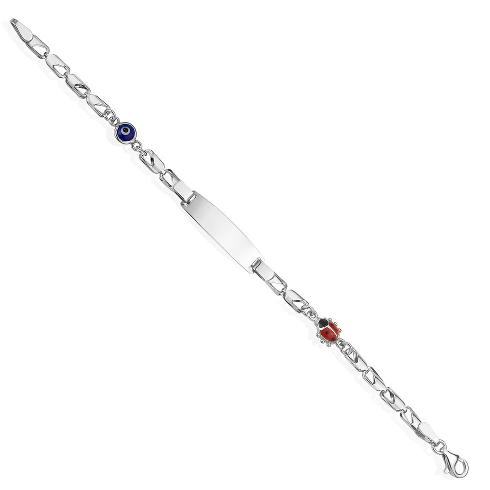 Thumbnail: 14 Carat Gold Plated Personalized Children's Bracelet - BPC00100