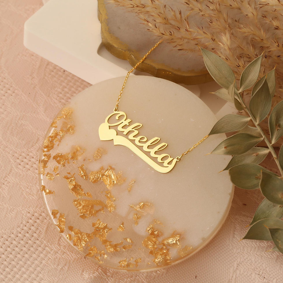 Thumbnail: 925 Sterling Silver Heart Personalized Name Necklace