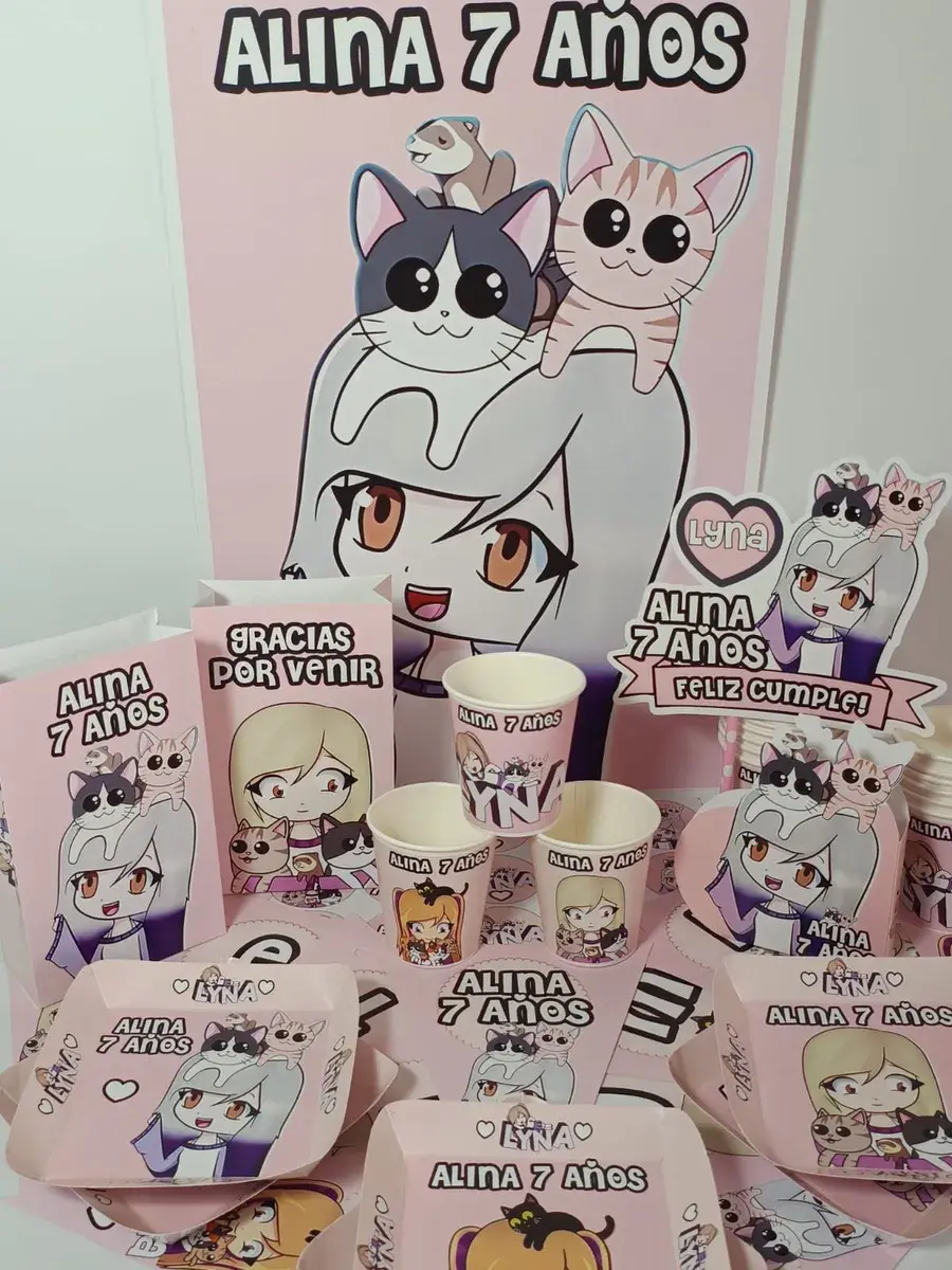 Miniatura: Cotillón Infantil Personalizado x 10 Lyna mascotas