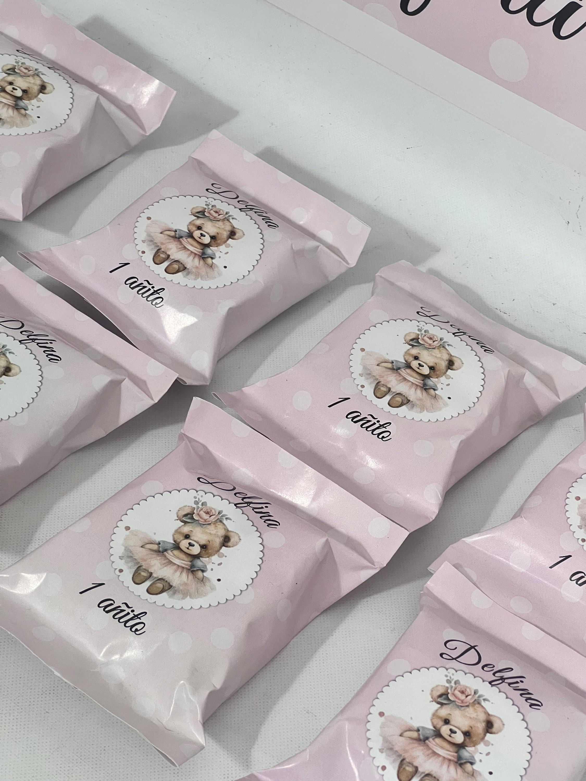 Golosinas personalizadas x 10 Osita