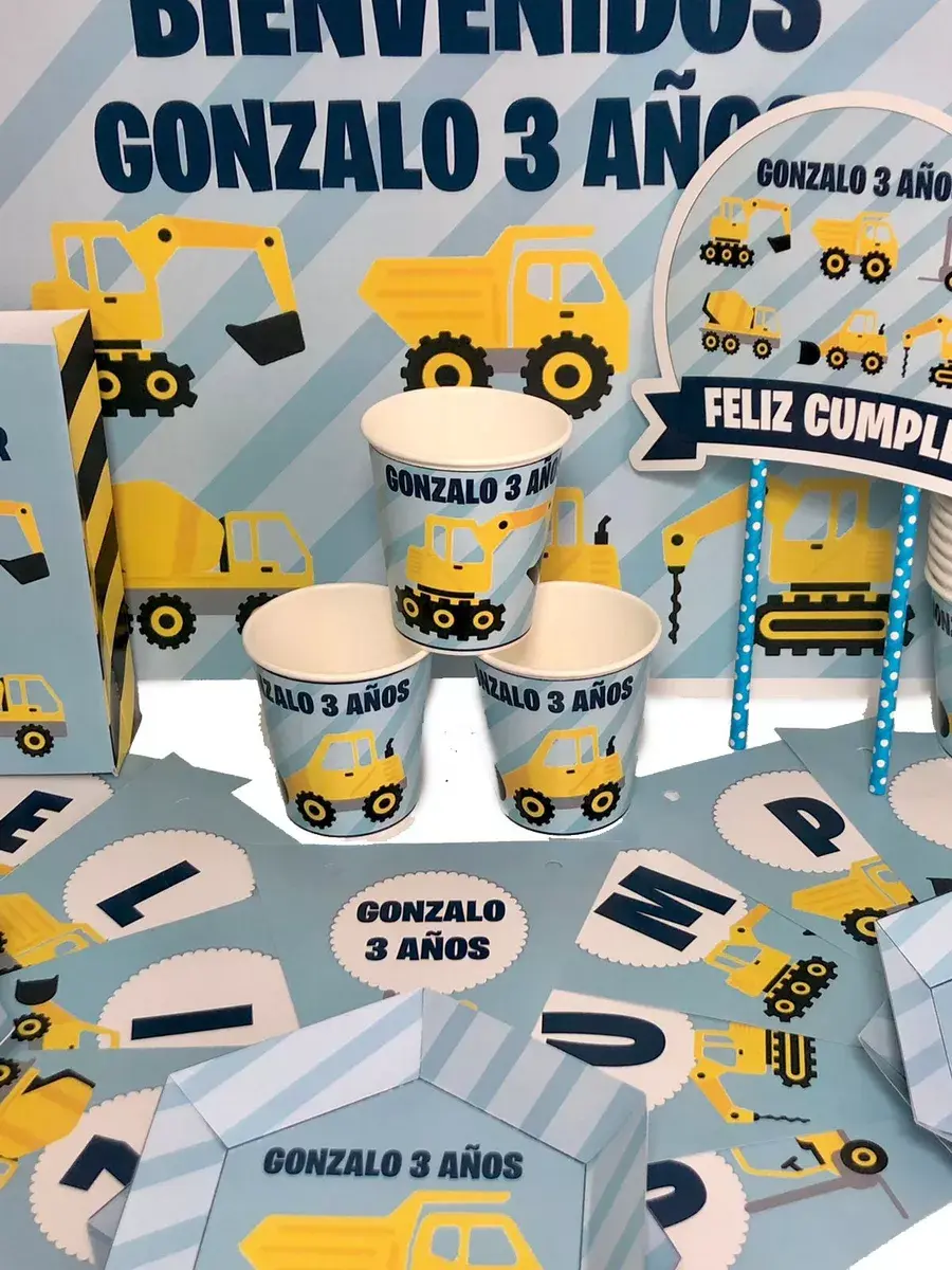 Miniatura: Cotillón Personalizado Infantil Autos y Camiones X10