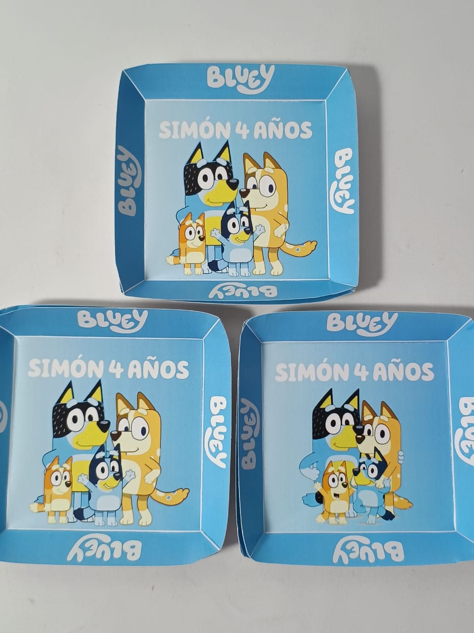 Plato x 12 Familia Bluey