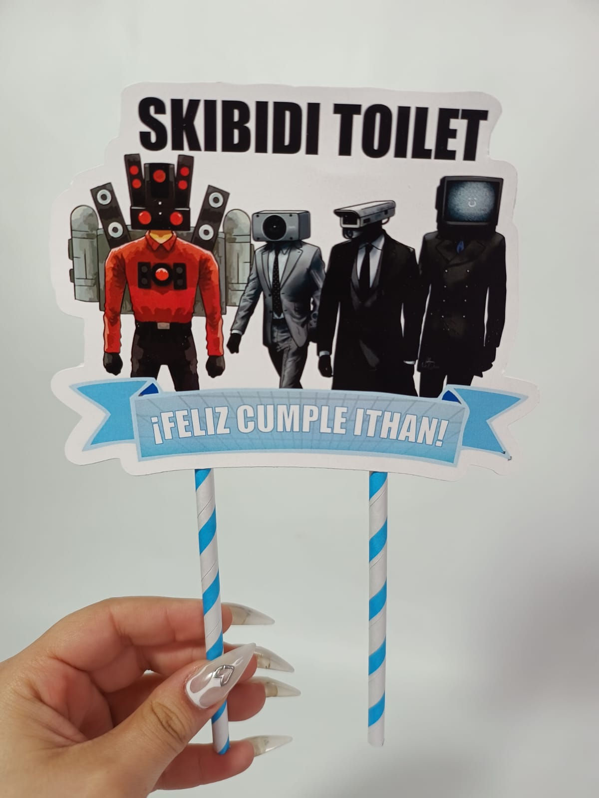 Topper torta Skibidi toilet