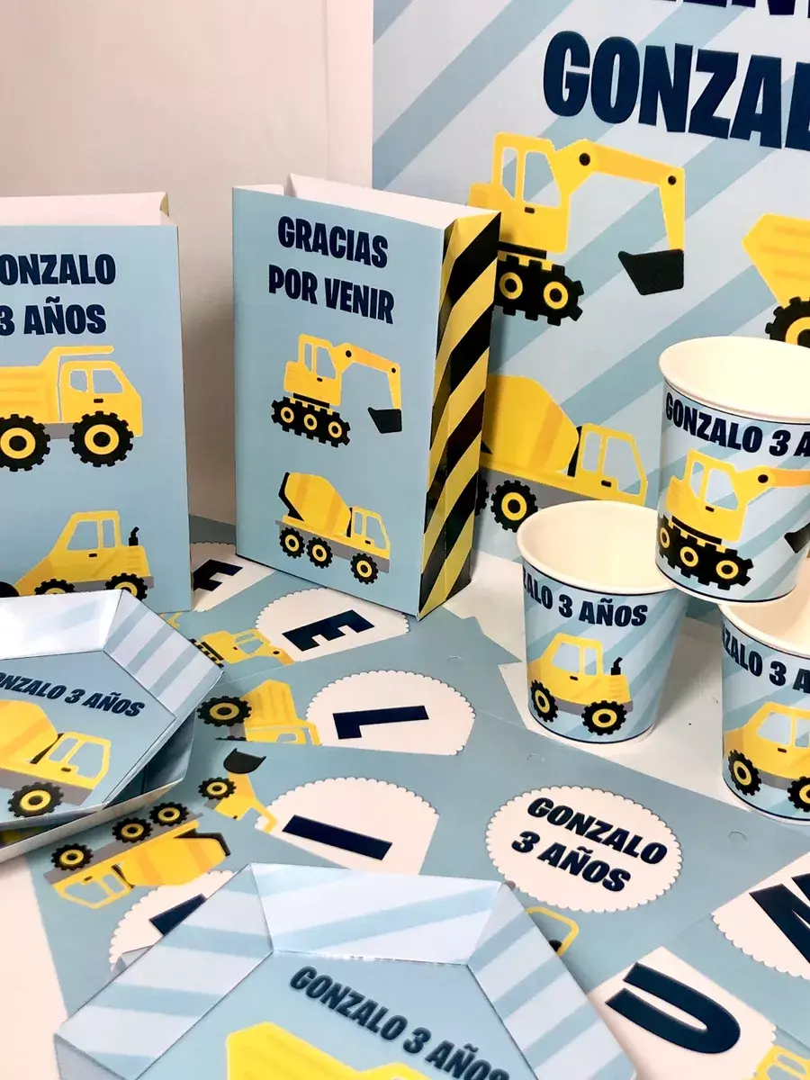 Miniatura: Cotillón Personalizado Infantil Autos y Camiones X10