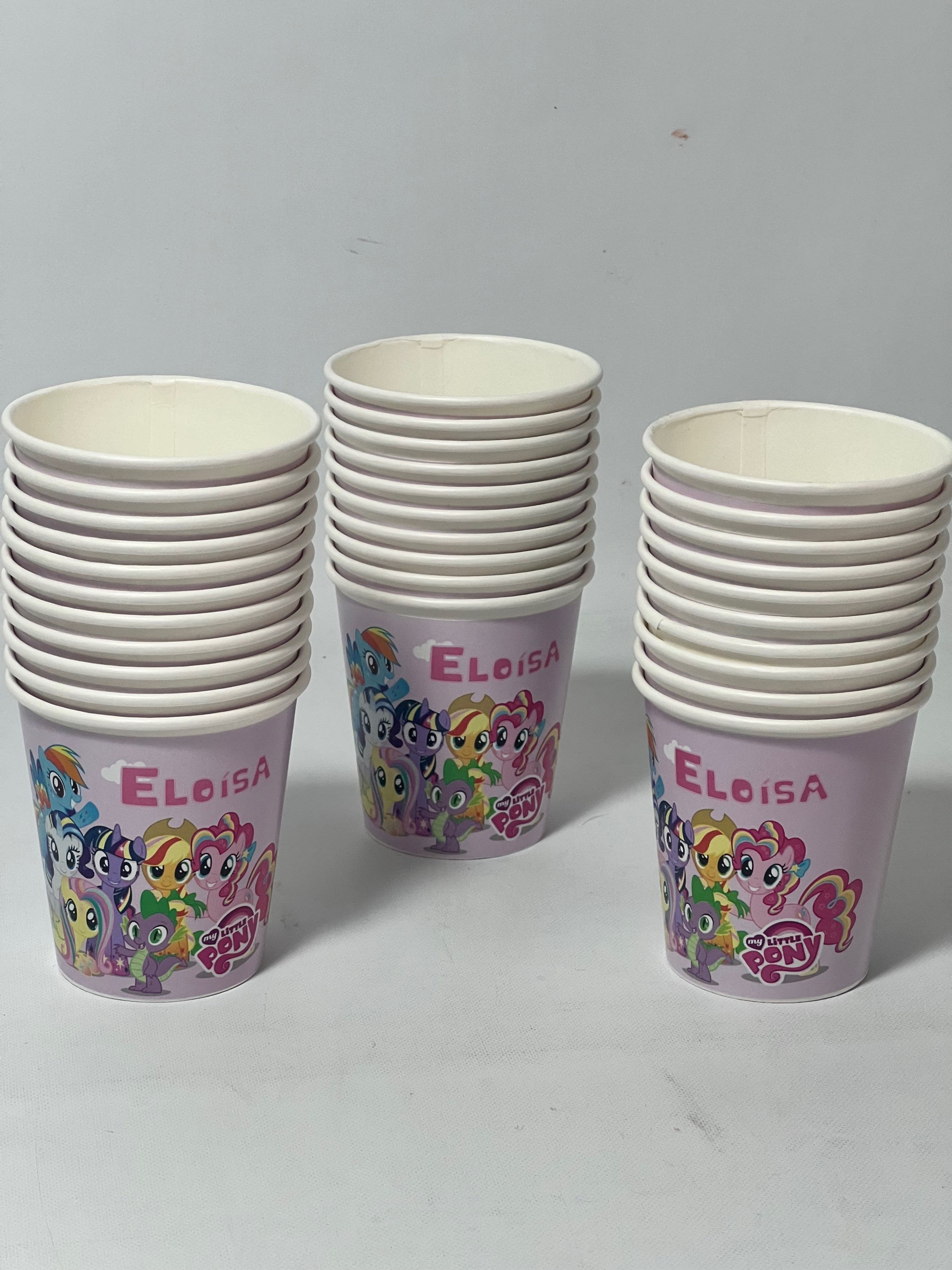 Vaso x 7 My little Ponny