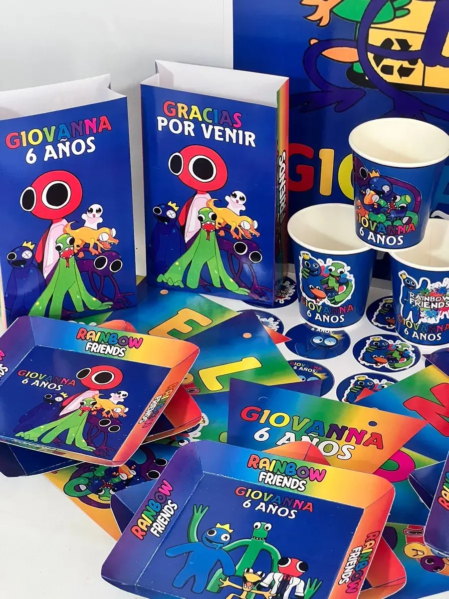 Miniatura: Cotillón Infantil Personalizado x15 Rainbow Friends