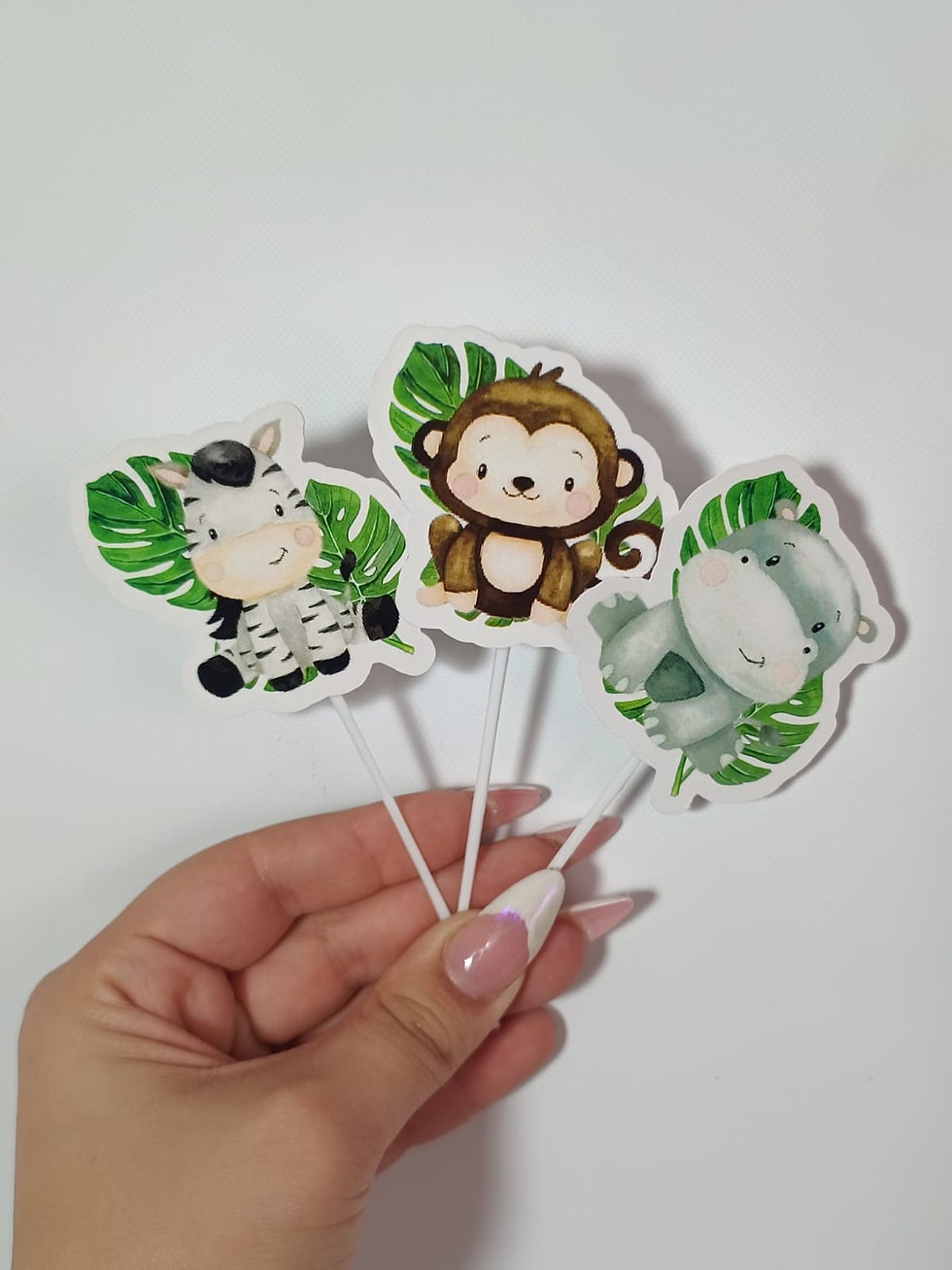 Miniatura: Toppers cupcakes x 12 Animalitos safari