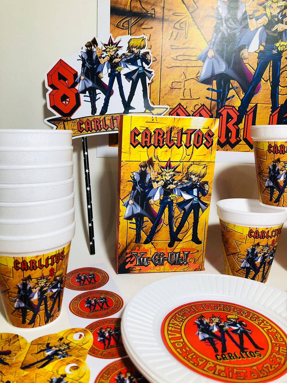 Cotillón Infantil Personalizado X15 Yu-Gi-Oh!