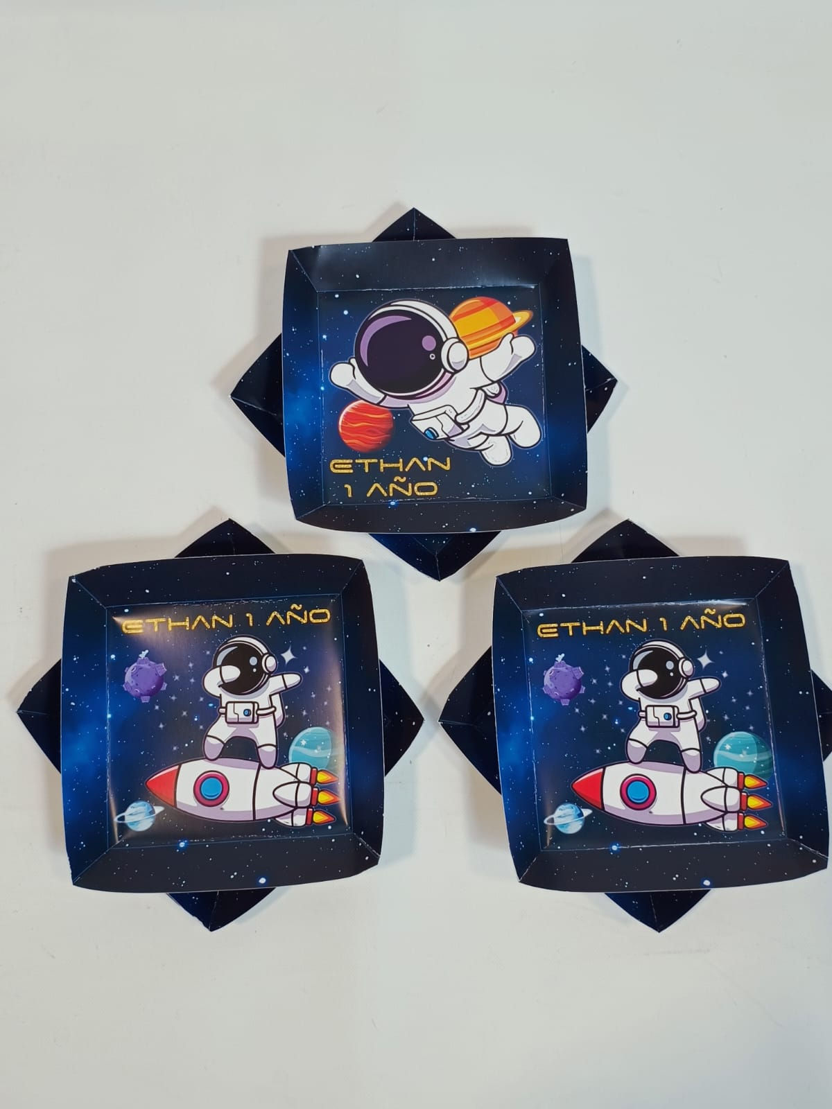 Platos x 12 Astronauta