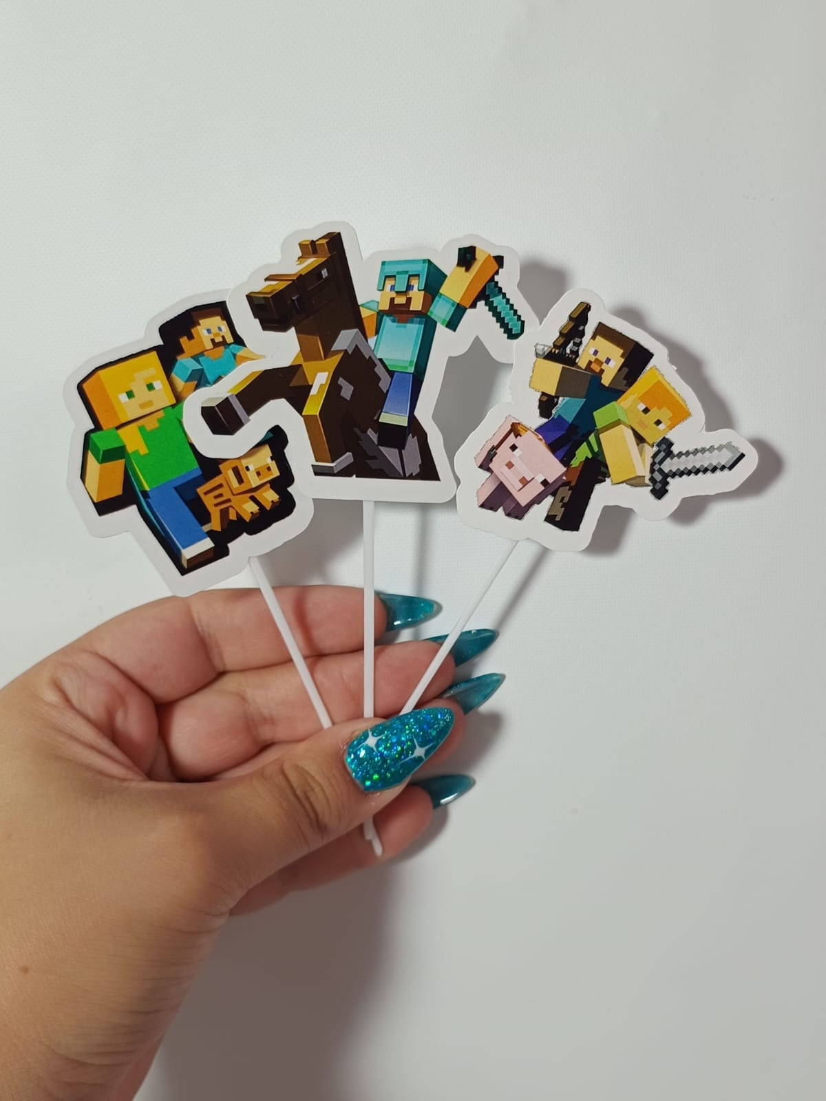Toppers cupcakes x 12 Minecraft