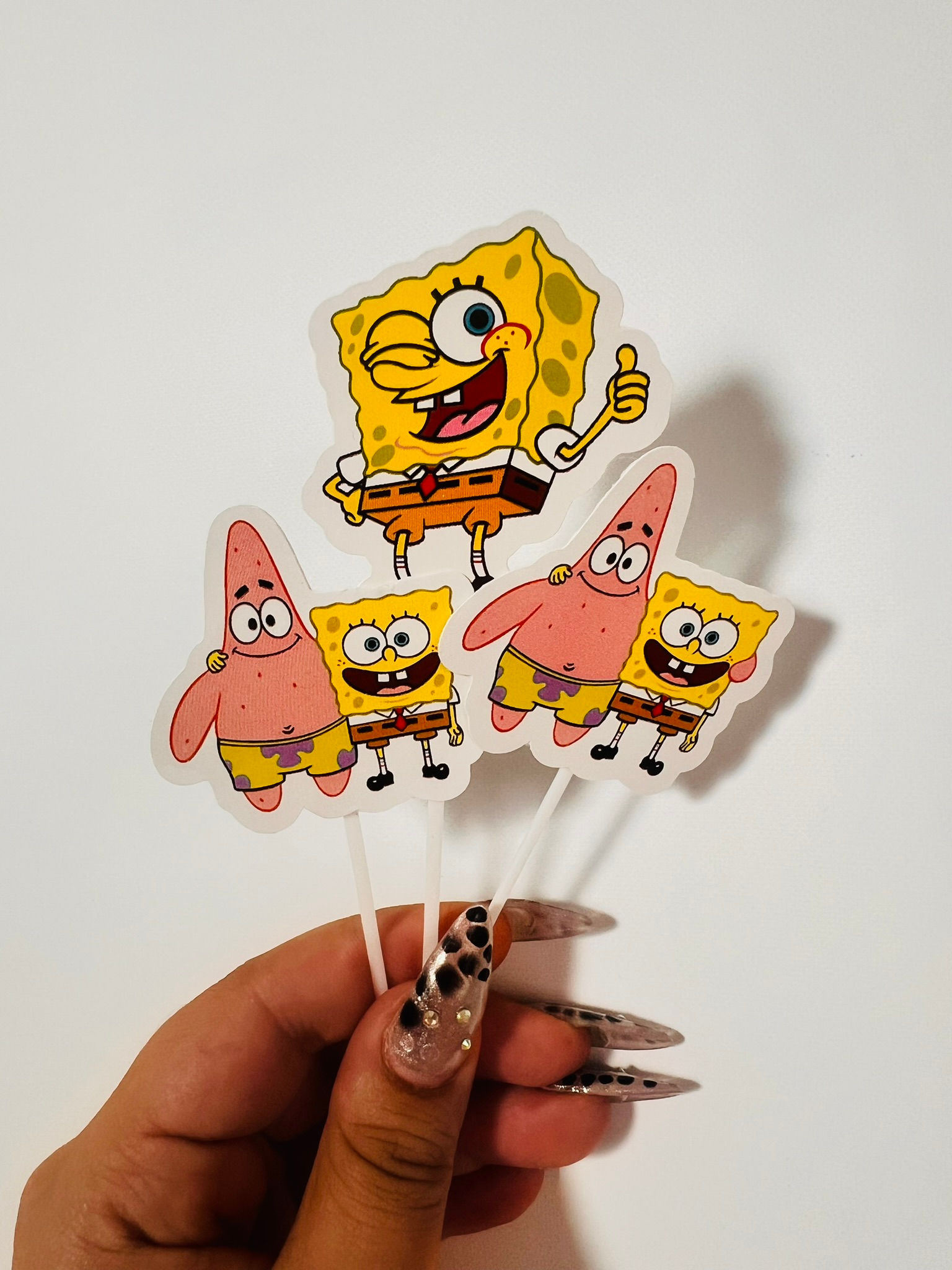 Toppers cupcakes x 12 Bob esponja