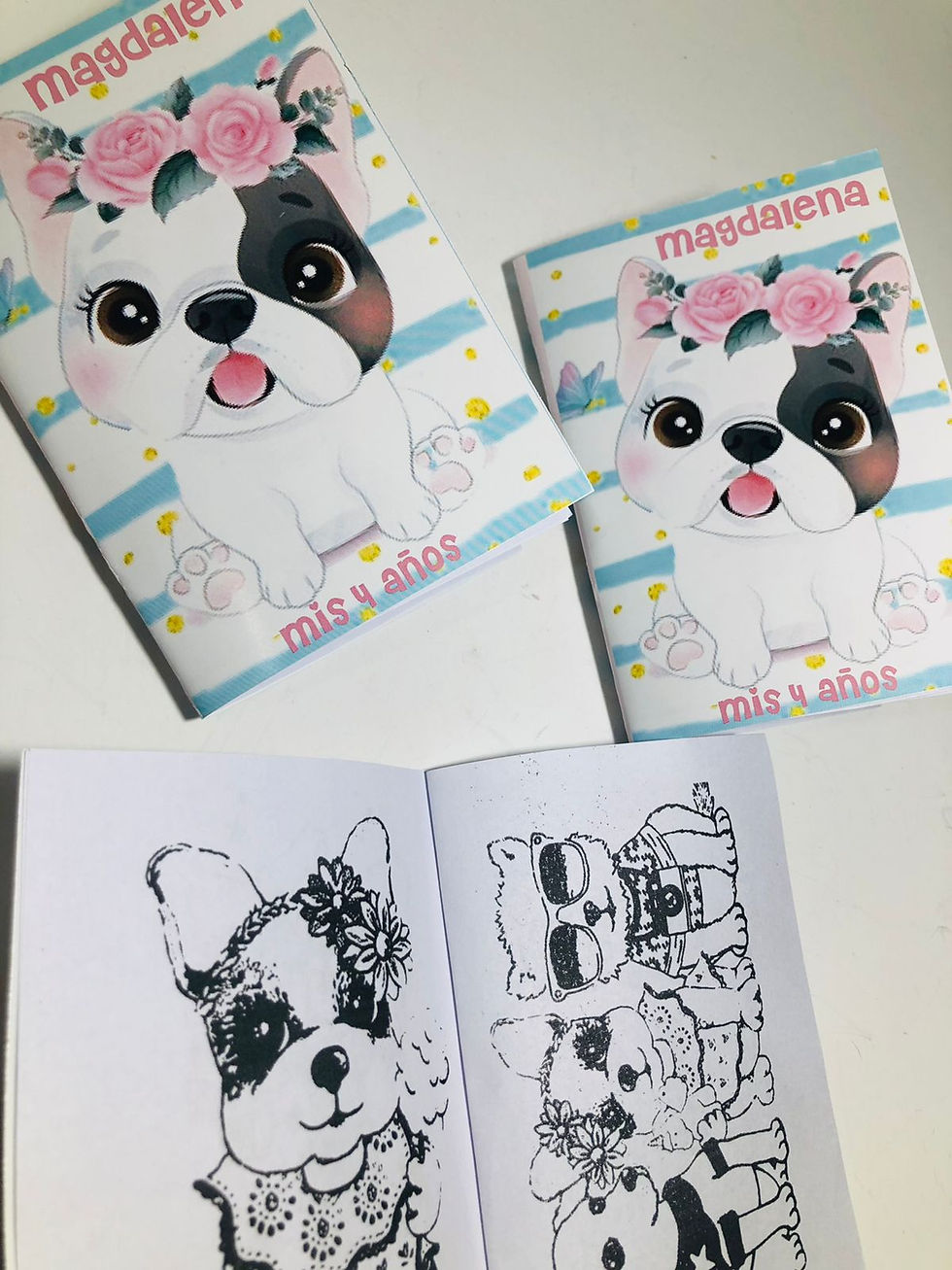 Miniatura: Libritos para colorear Perrito flores x10