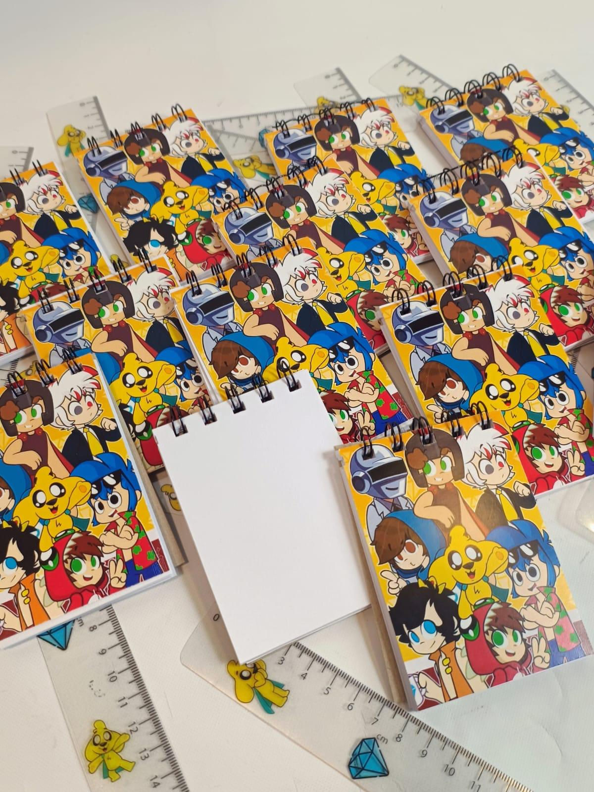 Anotador souvenir + regla x 18 unidades Mikecrack