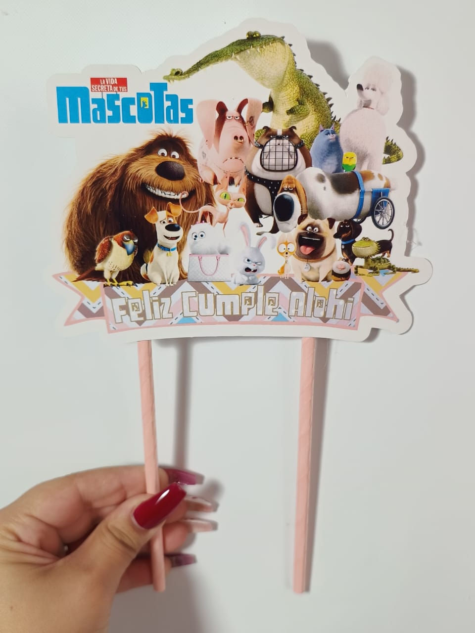 Topper torta La vida secreta de tus mascotas